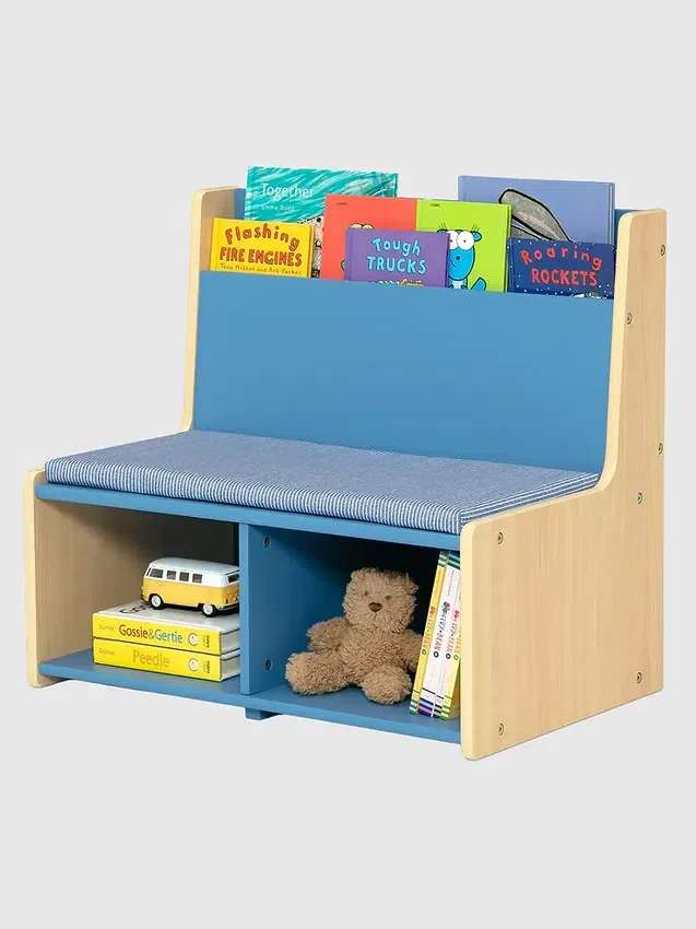 Coin lecture pour tout-petits avec banc rembourré