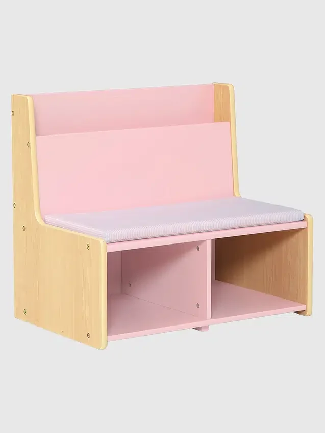 Coin lecture pour tout-petits avec banc rembourré