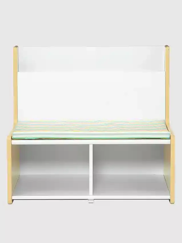 Coin lecture pour tout-petits avec banc rembourré