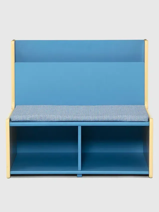 Coin lecture pour tout-petits avec banc rembourré