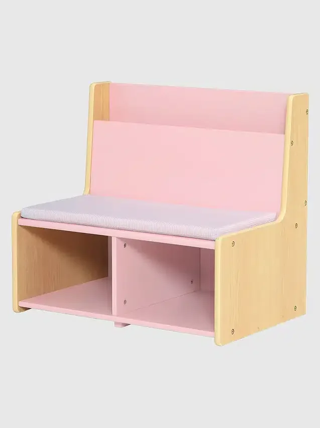 Coin lecture pour tout-petits avec banc rembourré