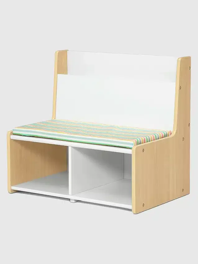 Coin lecture pour tout-petits avec banc rembourré