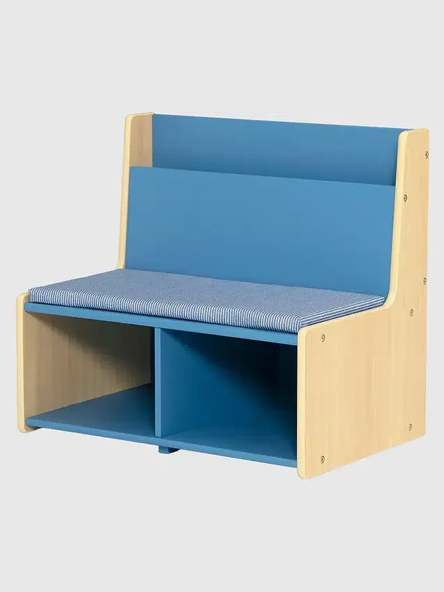 Coin lecture pour tout-petits avec banc rembourré