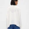 Col roulé oversize en pointelle