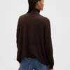 Col roulé oversize en pointelle