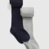 Collants basiques en maille pour enfants (lot de 2)