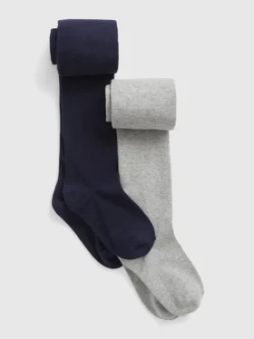 Collants basiques en maille pour enfants (lot de 2)