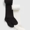 Collants basiques en maille pour enfants (lot de 2)