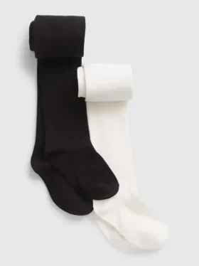 Collants basiques en maille pour enfants (lot de 2)