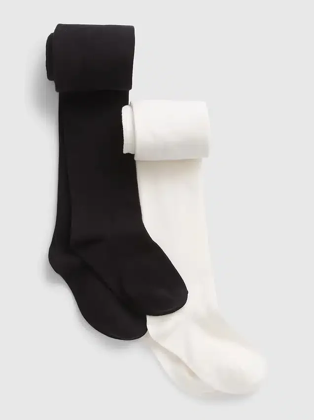 Collants basiques en maille pour enfants (lot de 2)