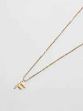 Collier Admiral Row avec initiale délicate en or
