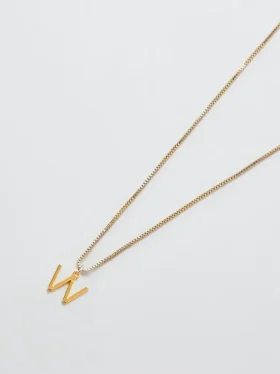 Collier Admiral Row avec initiale délicate en or