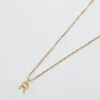 Collier Admiral Row avec initiale délicate en or