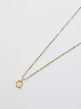 Collier Admiral Row avec initiale délicate en or