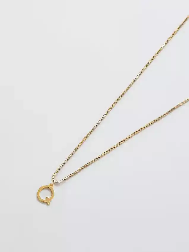 Collier Admiral Row avec initiale délicate en or