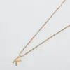 Collier Admiral Row avec initiale délicate en or