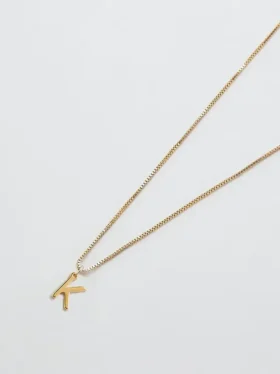 Collier Admiral Row avec initiale délicate en or