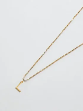 Collier Admiral Row avec initiale délicate en or