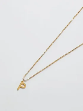 Collier Admiral Row avec initiale délicate en or