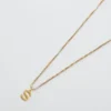 Collier Admiral Row avec initiale délicate en or