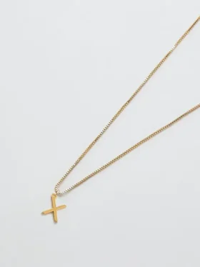 Collier Admiral Row avec initiale délicate en or