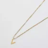 Collier Admiral Row avec initiale délicate en or