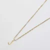 Collier Admiral Row avec initiale délicate en or