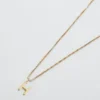 Collier Admiral Row avec initiale délicate en or