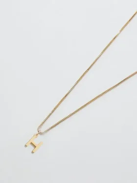 Collier Admiral Row avec initiale délicate en or