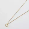 Collier Admiral Row avec initiale délicate en or