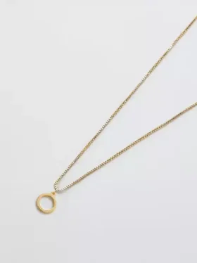 Collier Admiral Row avec initiale délicate en or