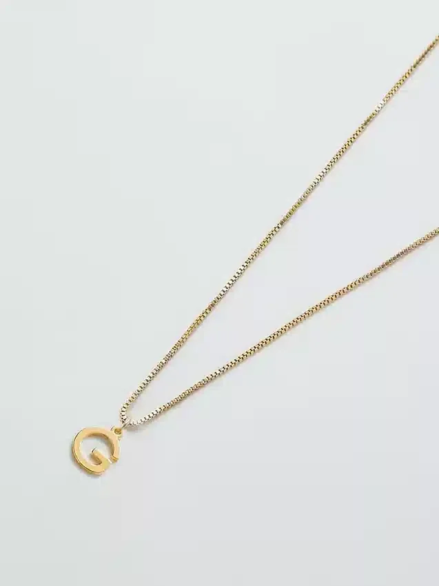 Collier délicat à initiale en or Admiral Row