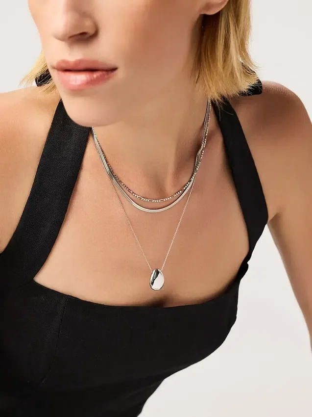 Collier Mini Pebble en argent Ana Luisa