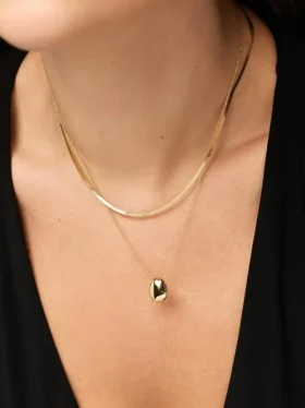 Collier « Mini Pebble » en or Ana Luisa