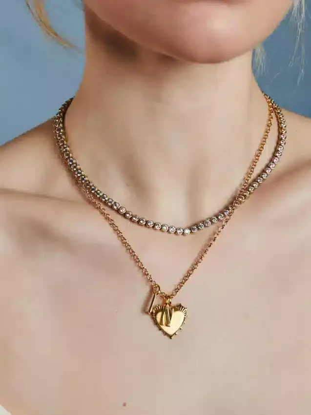 Collier tennis Hart à sertissage à chaton