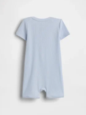 Combinaison courte « Baby First Favorites » en maille finement côtelée