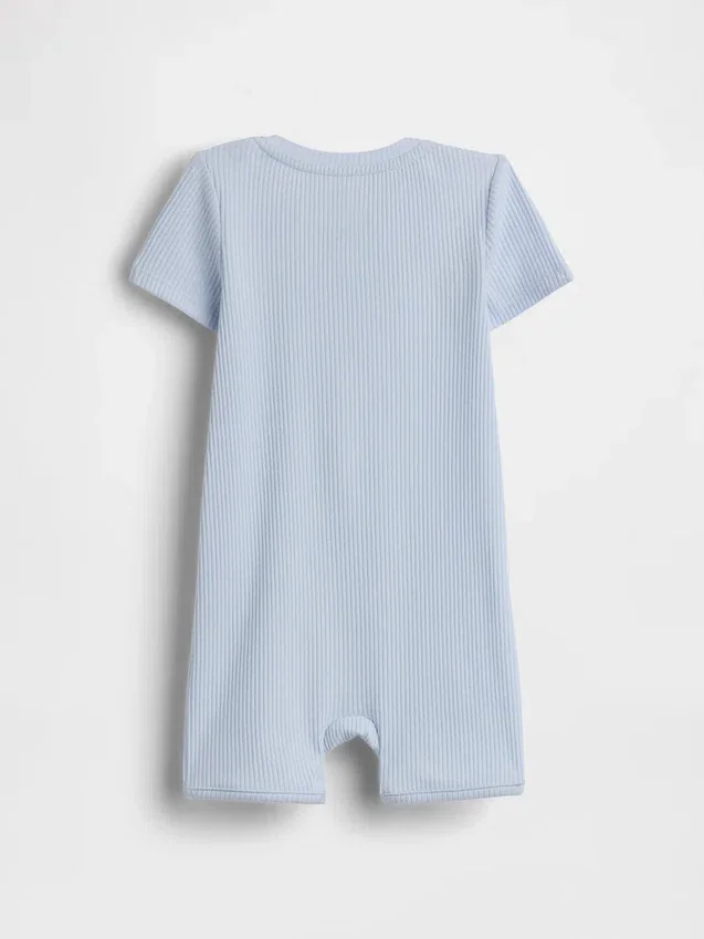 Combinaison courte « Baby First Favorites » en maille finement côtelée