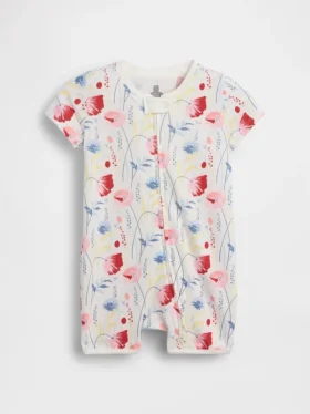 Combinaison courte en coton bio « Baby First Favorites »