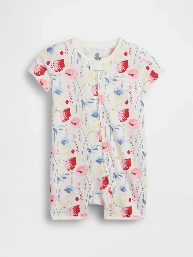 Combinaison courte en coton bio « Baby First Favorites »