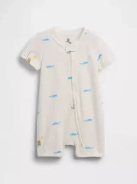 Combinaison courte en coton bio « Baby First Favorites »