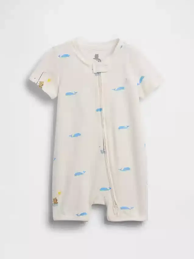Combinaison courte en coton bio « Baby First Favorites »
