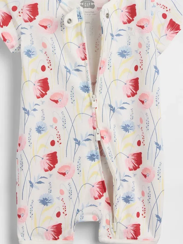 Combinaison courte en coton bio « Baby First Favorites »