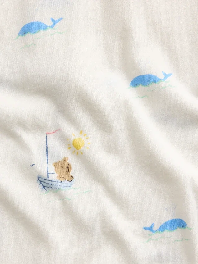 Combinaison courte en coton bio « Baby First Favorites »