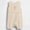 Combinaison courte en crochet « Baby Ice Cream »