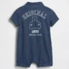 Combinaison courte en denim pour bébé avec Gap Logo