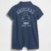 Combinaison courte en denim pour bébé avec Gap Logo