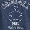 Combinaison courte en denim pour bébé avec Gap Logo