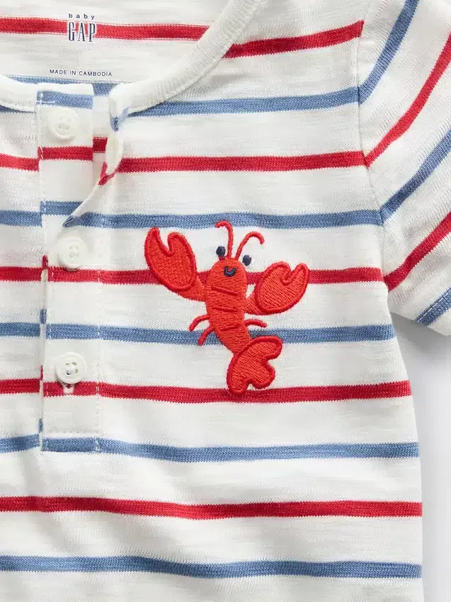 Combinaison courte Henley « Baby First Favorites »