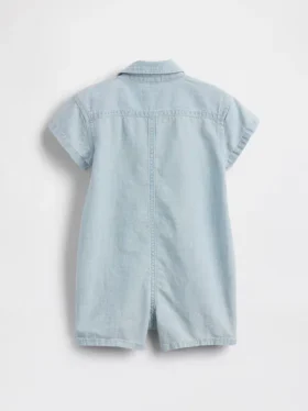 Combinaison courte à poches pour bébé