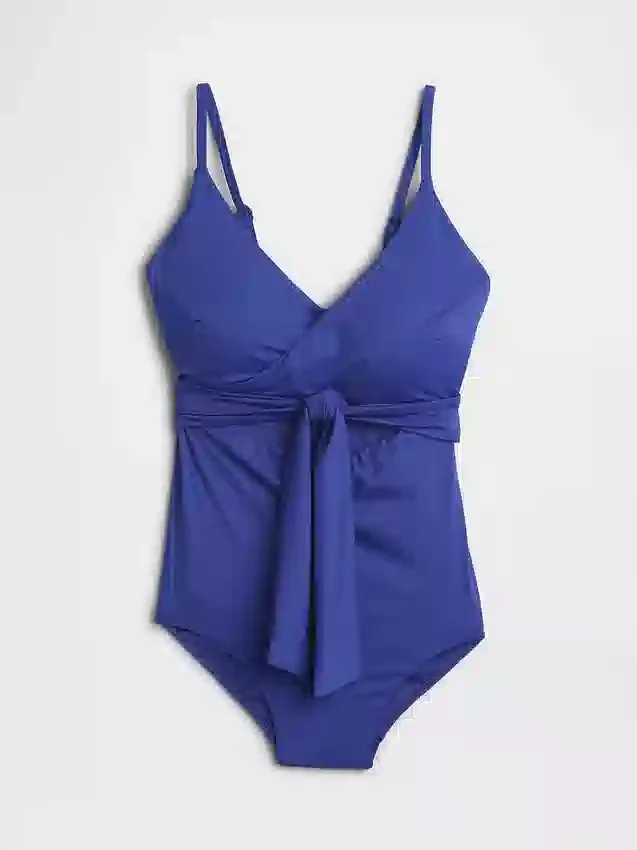 Combinaison de bain croisée à découpes
